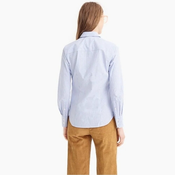 J. Crew Embellished Slim Fit Perfect Shirt Sz 6 - Picture 4 of 10